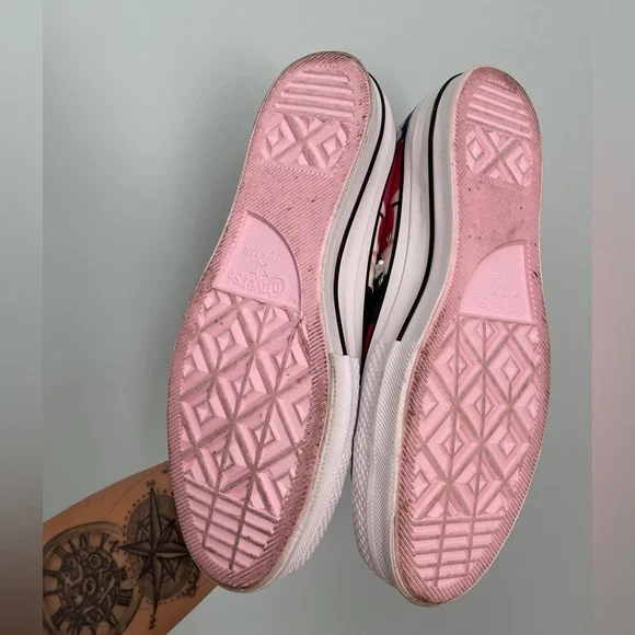 Converse unisex Tropical High-Top Sneakers - Pink and Red - Picture 6 of 10